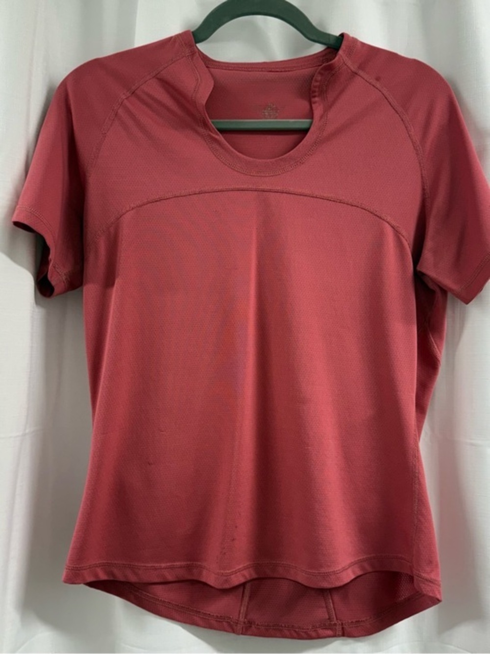 Lululemon Pink Rose Short Sleeve Running Top Mesh Size Medium
